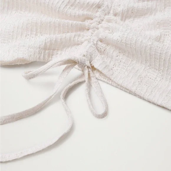 Mango Ruched openwork top - Picture 8 of 10